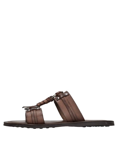 Mules in pelle THE SANDALS FACTORY | M7055MARRONE